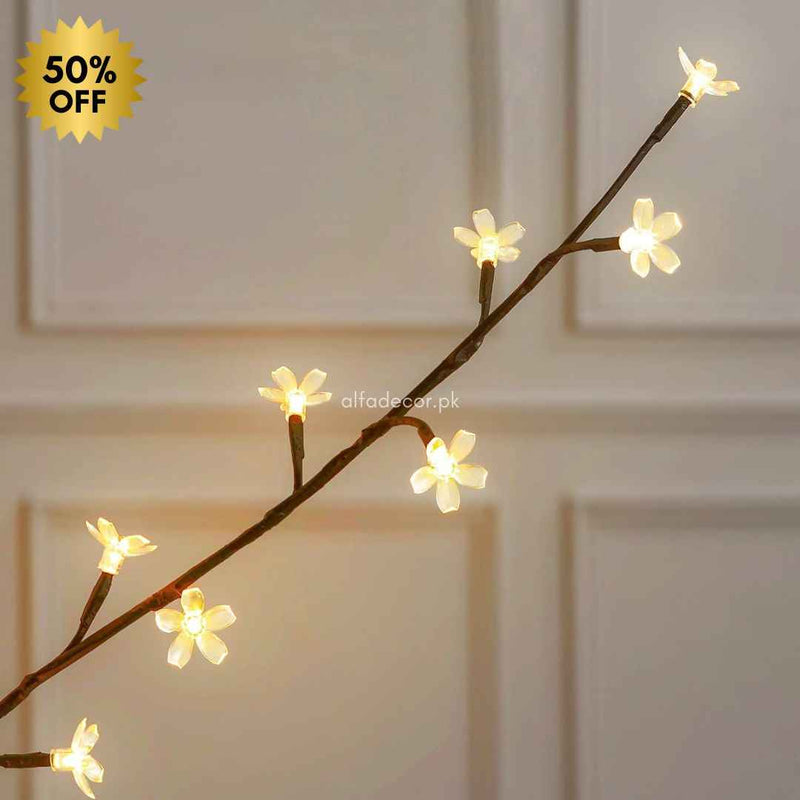 Standing Lamp with Mini Tingling Flowers – 5 Feet Tall with Elegant Stand