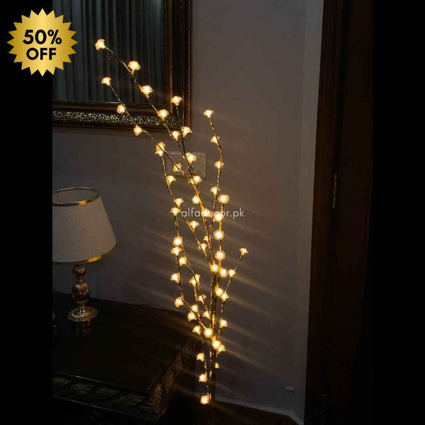 Standing Lamp with Mini Tingling Flowers – 5 Feet Tall with Elegant Stand