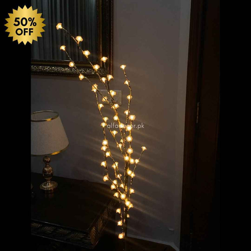 Standing Lamp with Mini Tingling Flowers – 5 Feet Tall with Elegant Stand