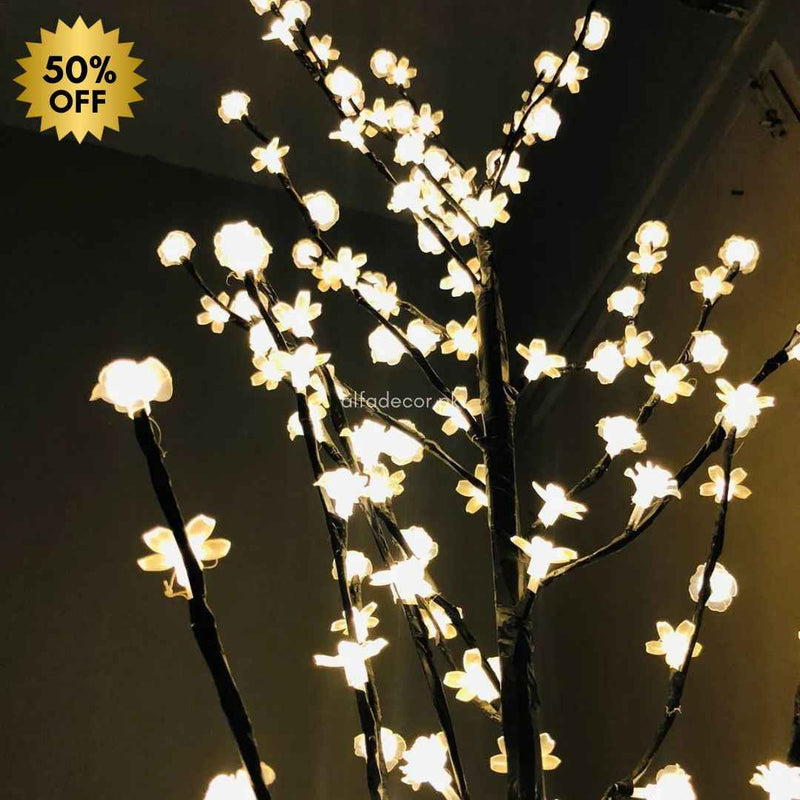 Standing Lamp with Mini Tingling Flowers – 5 Feet Tall with Elegant Stand