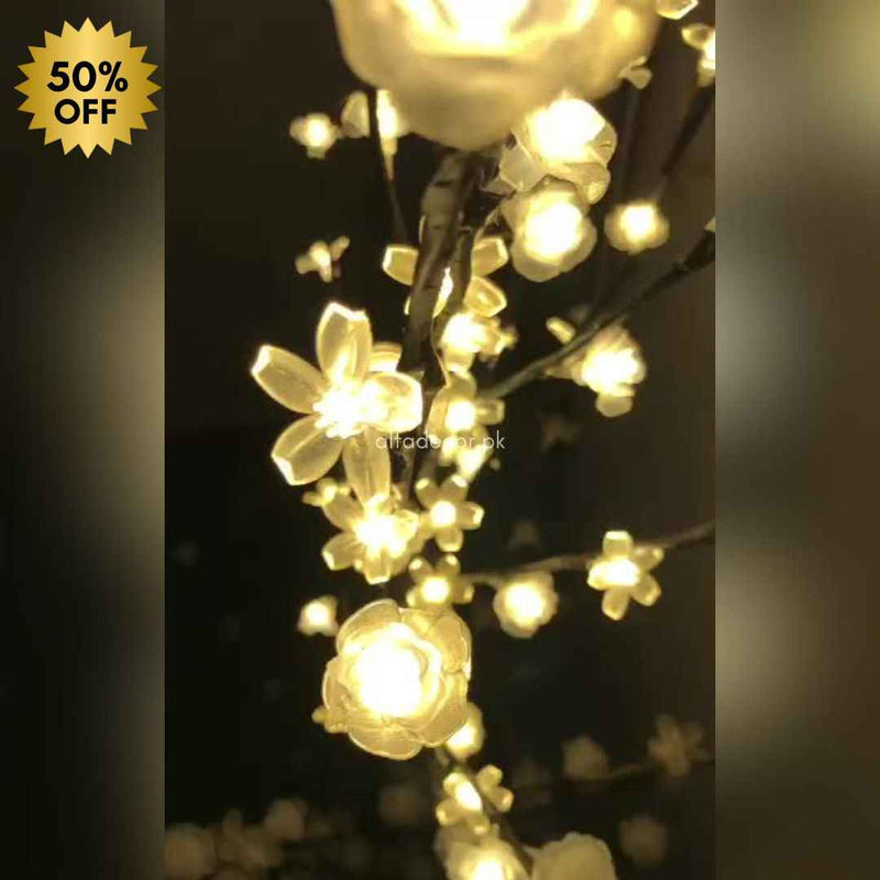 Standing Lamp with Mini Tingling Flowers – 5 Feet Tall with Elegant Stand
