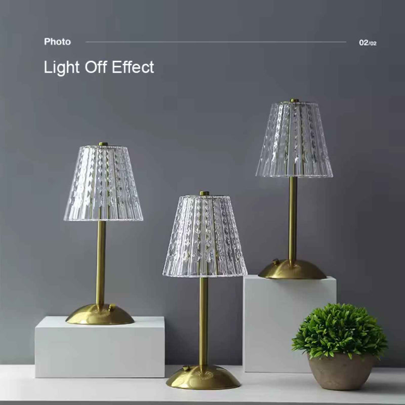 Crystal Top Touch Lamp – Decorative Accent Light