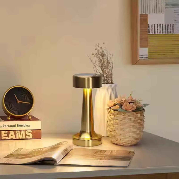 Modern Touch Table Lamp – Golden | 3 Light Modes