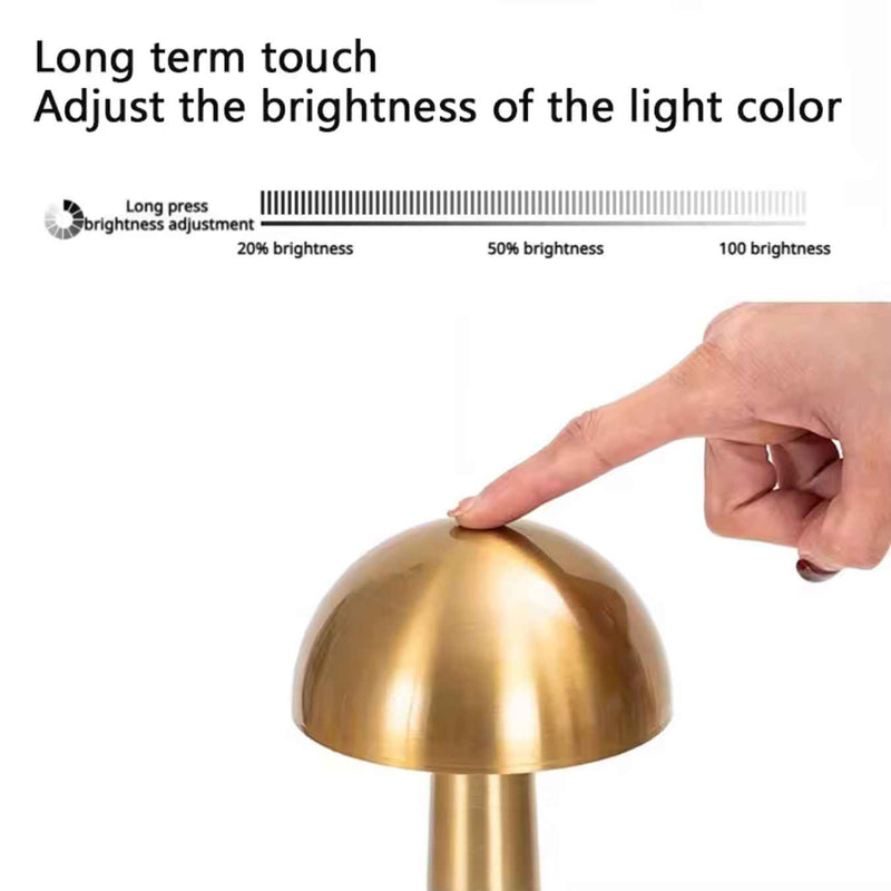 Classic Round Desk Lamp – Golden Matte Finish