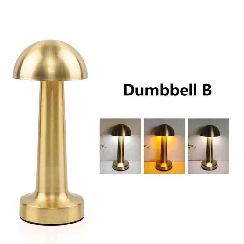 Classic Round Desk Lamp – Golden Matte Finish