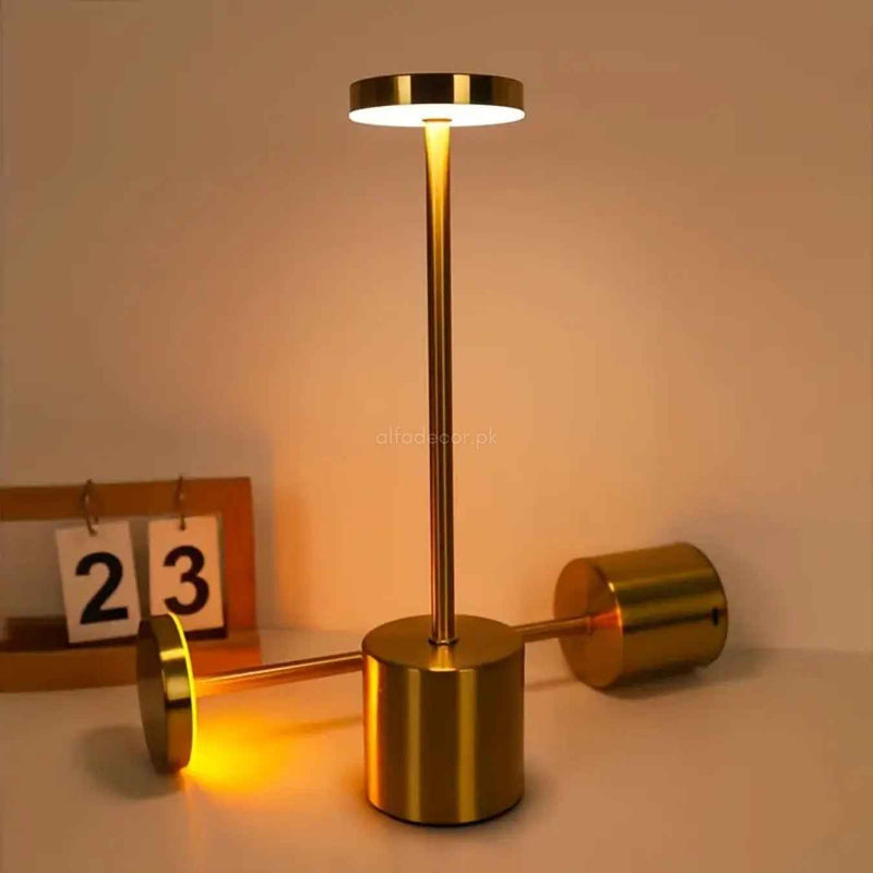 Tall Stick Lamp with Wide Head – Adjustable Glow