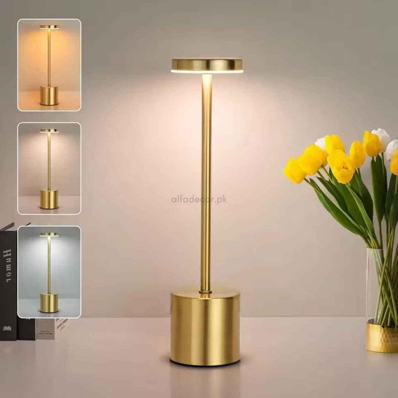 Tall Stick Lamp with Wide Head – Adjustable Glow